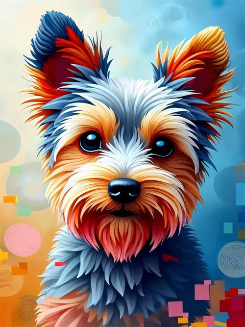 Färgglad terrier